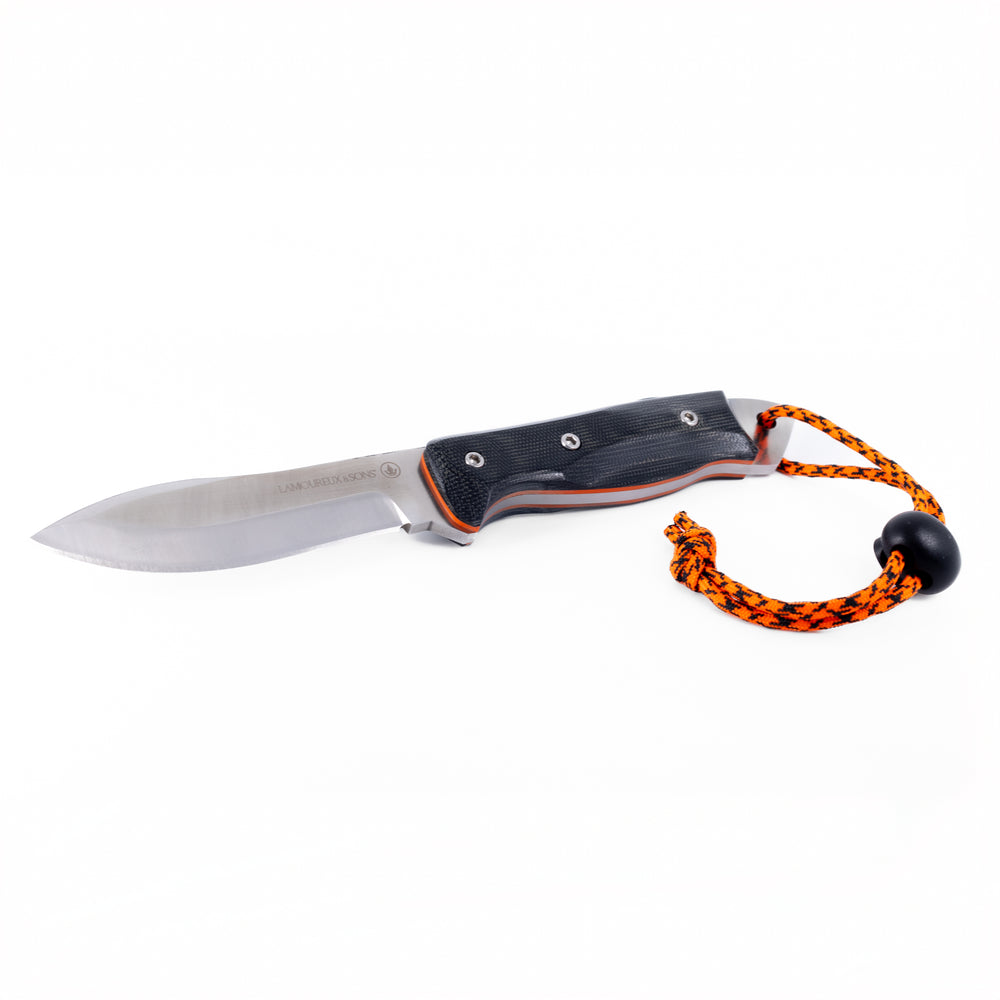 Schefferville Pro Guide hunting knife (Black/Orange)