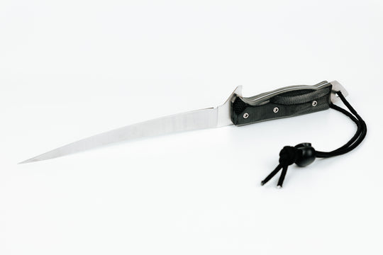 Couteau de pêche à filet Bonaventure (Micarta Noir Pro-Guide)