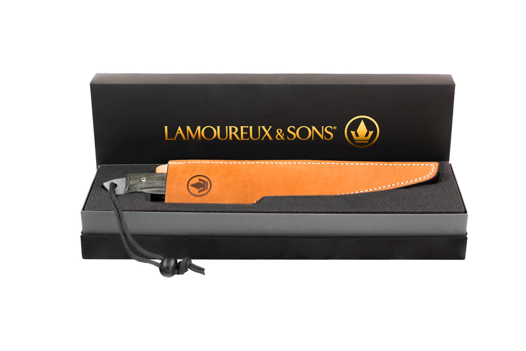 Couteau de pêche à filet Bonaventure (Micarta Noir Pro-Guide)