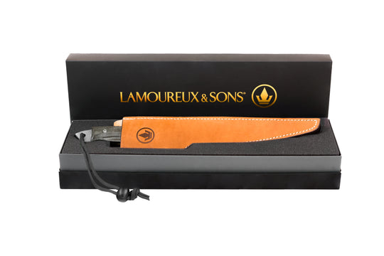 Couteau de pêche à filet Bonaventure (Micarta Noir Pro-Guide)