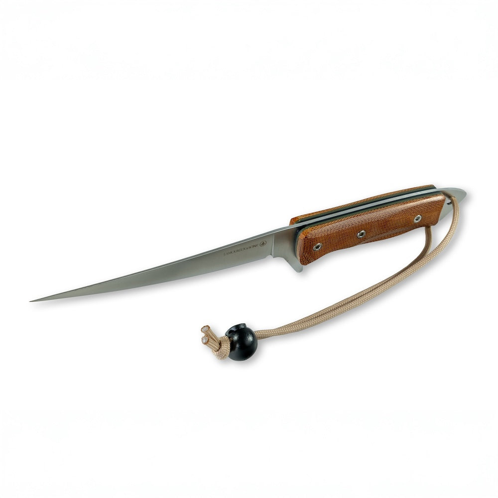 Couteau de pêche à filet Rupert (Micarta Naturel Pro-Guide)