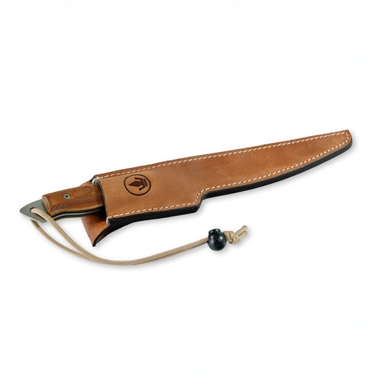 Couteau de pêche à filet Rupert (Micarta Naturel Pro-Guide)