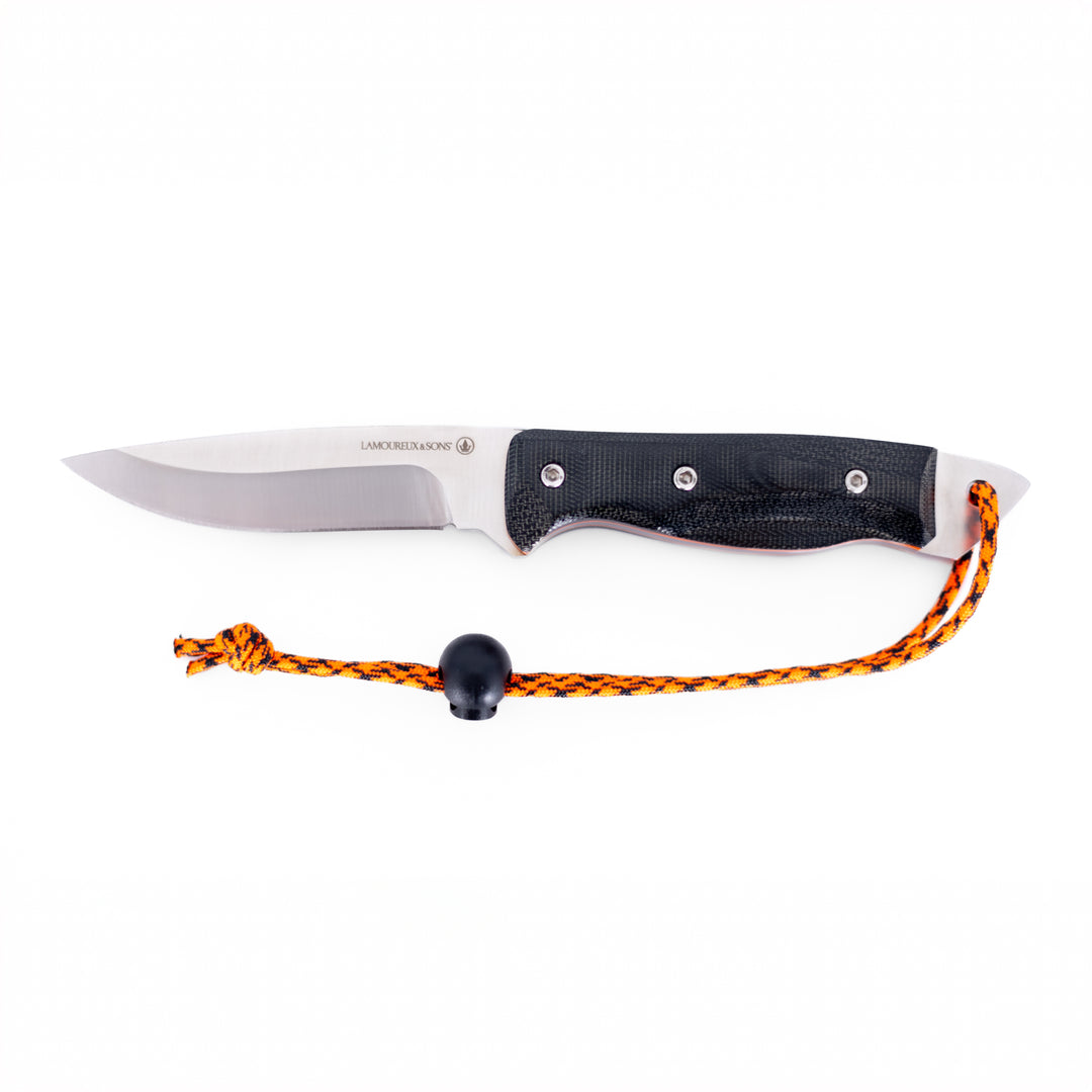 Anticosti Pro Guide hunting knife (Black/Orange)