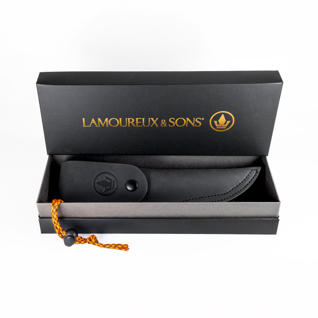 Anticosti Pro Guide hunting knife (Black/Orange)
