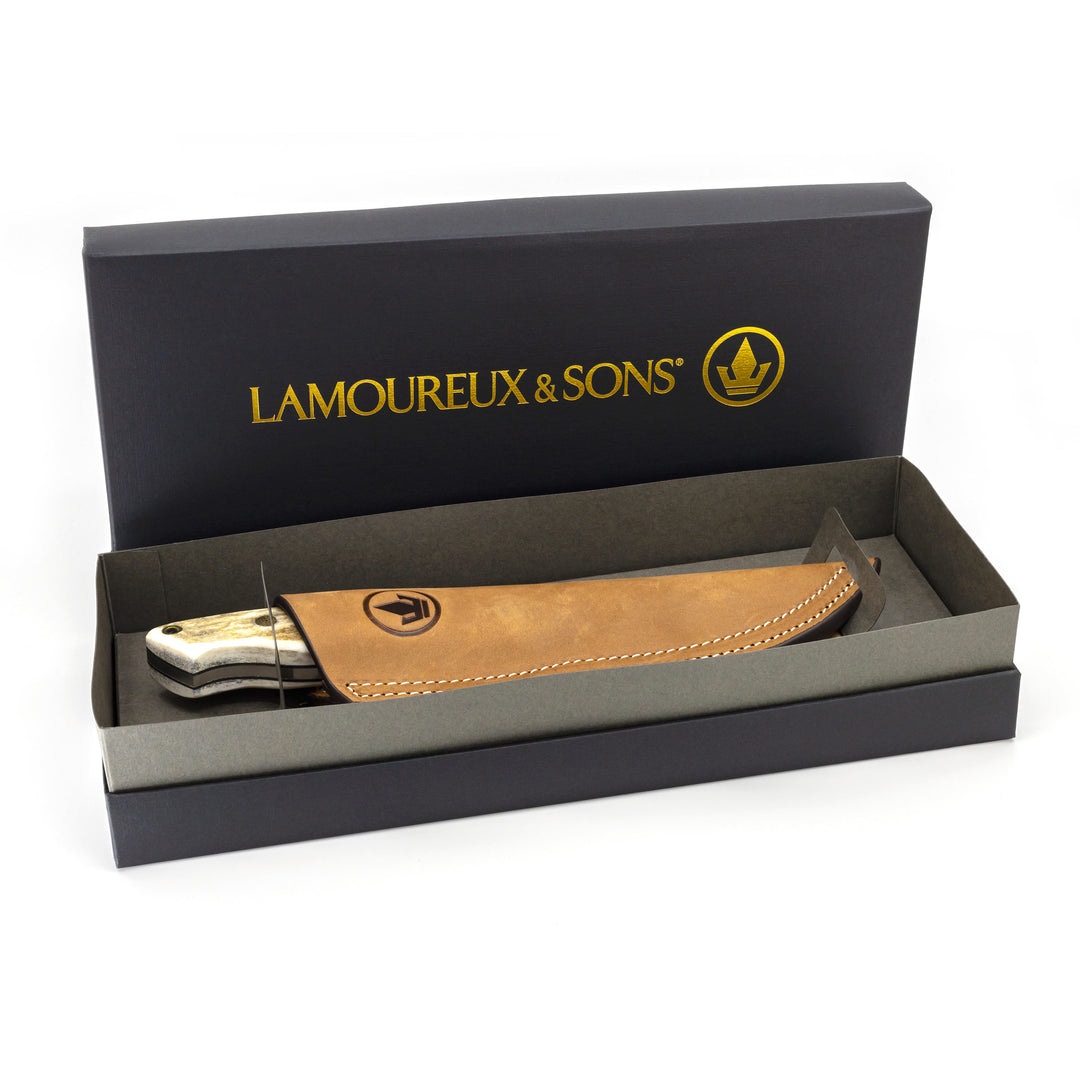 Anticosti hunting knife (deer antler)