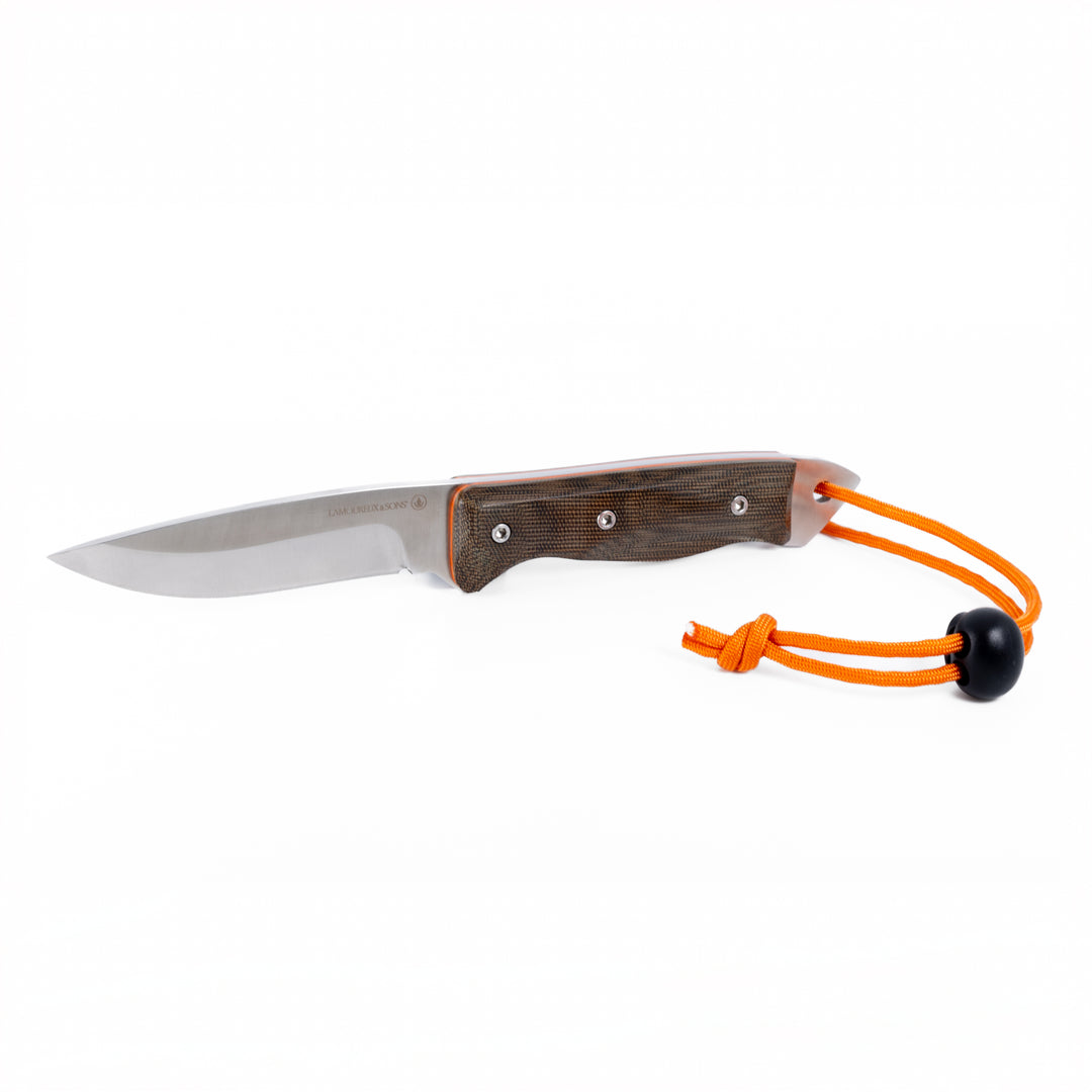 Anticosti Pro Guide hunting knife (Olive/Orange)