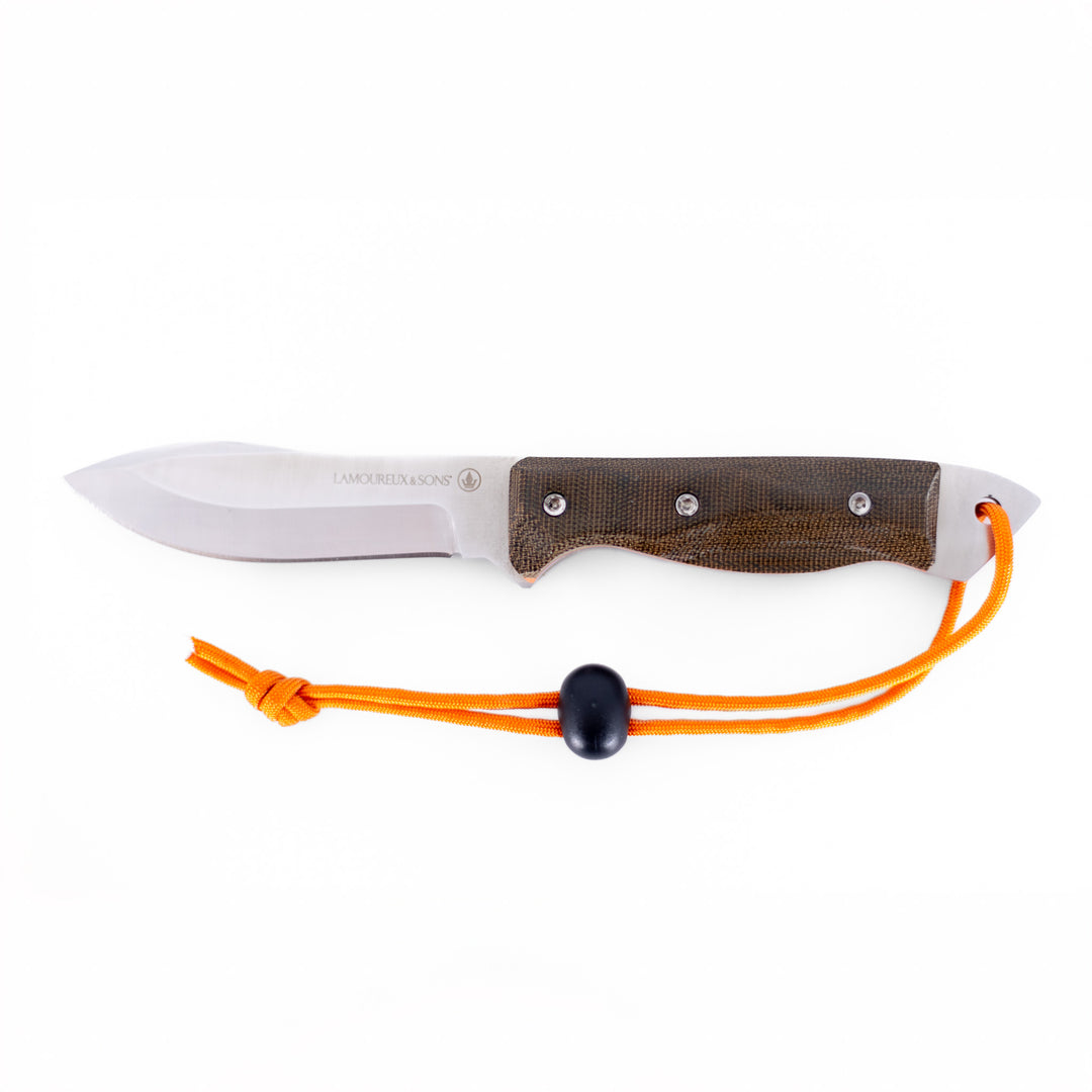 Couteau de chasse Schefferville Pro Guide (Olive/Orange)