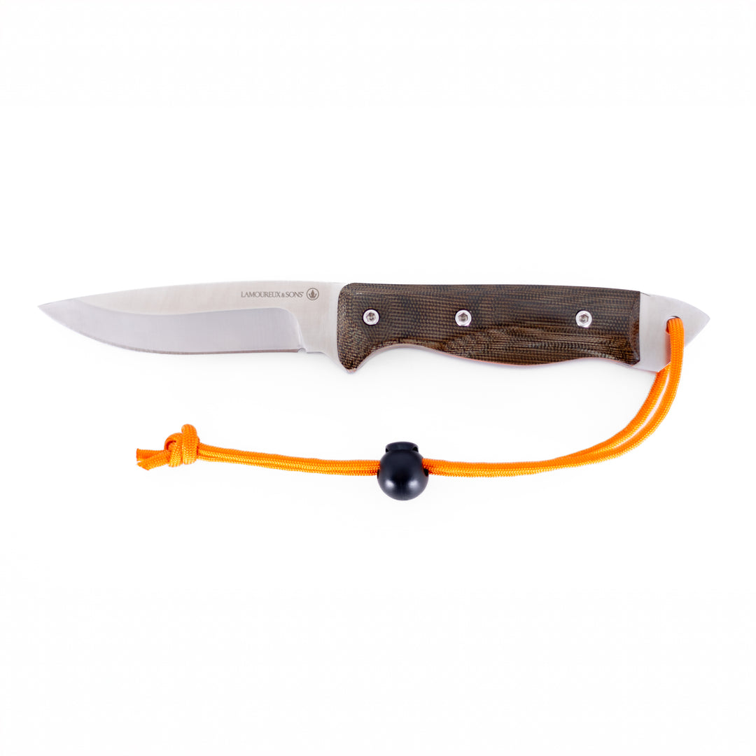 Couteau de chasse Anticosti Pro Guide (Olive/Orange)