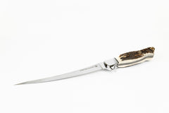 Couteau de pêche à filet Bonaventure (Bois de cerf)