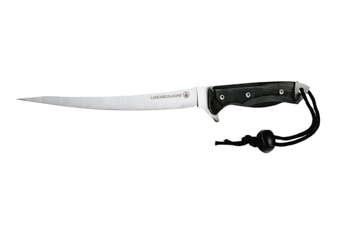 Couteau de pêche à filet Bonaventure (Micarta Noir Pro-Guide)